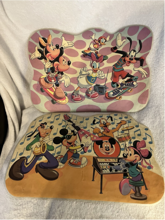 Disney Other - Vintage Disney Mickey Mouse Donald Duck Activity Placemats 1980S SET OF 2 SEE